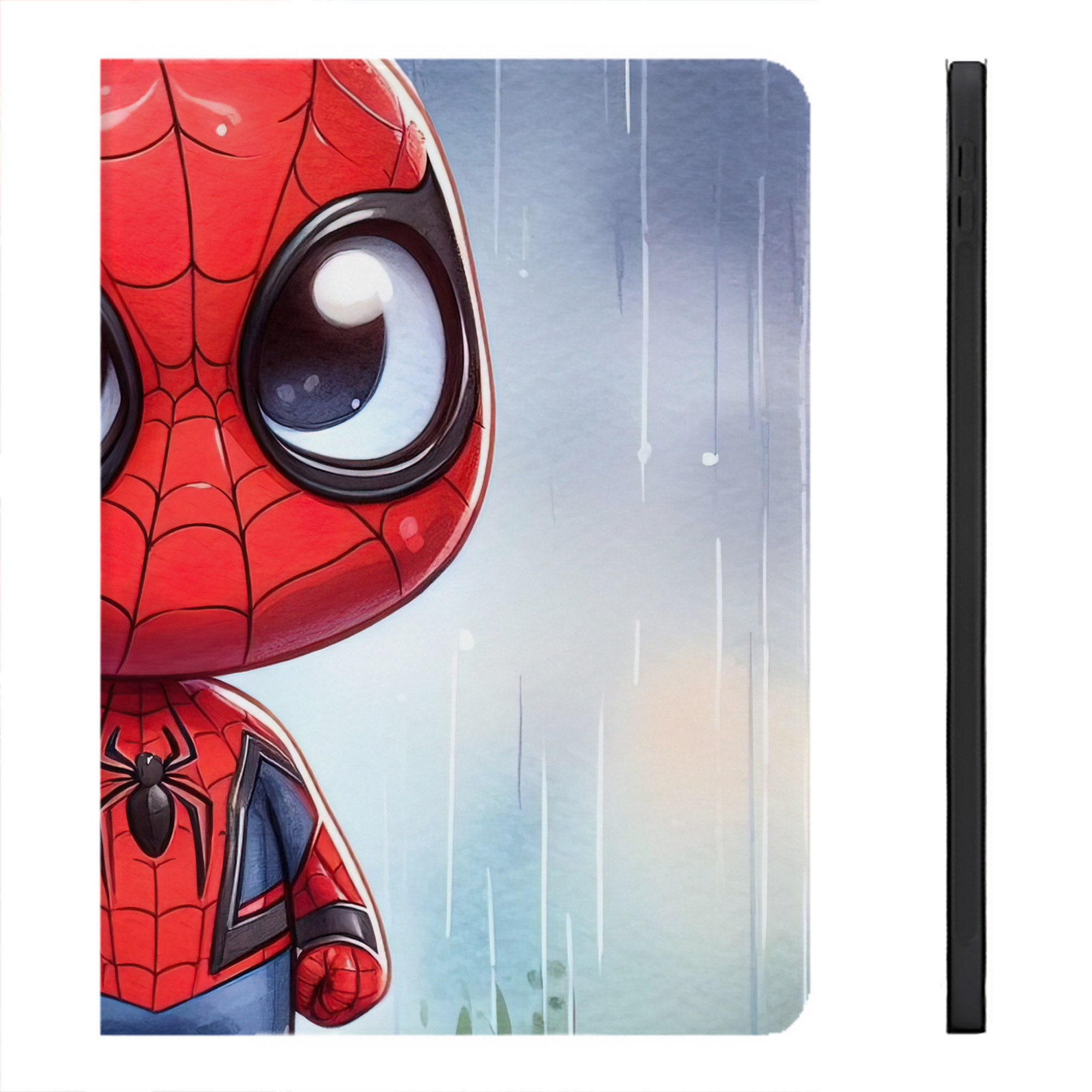 （画像用） Spider Man スパイダーマン IPadケース ペンホルダー付き ブックスタイルデザイン